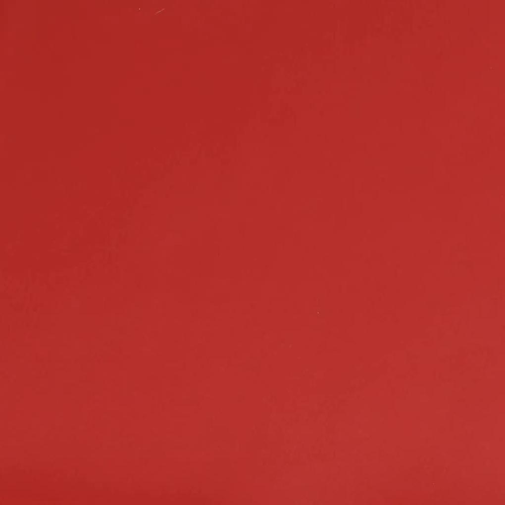 Πάνελ Τοίχου 12 τεμ. Μπορντό 60x15 εκ. 1,08 μ² Συνθ. Δέρμα - Κόκκινο