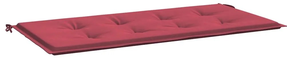 vidaXL Μαξιλάρι Πάγκου Κήπου Μπορντό 120x50x4 εκ. Ύφασμα Oxford