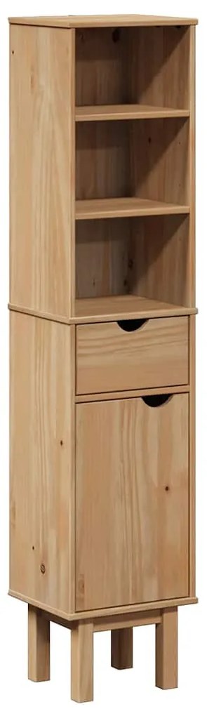 vidaXL Ντουλάπι Μπάνιου OTTA 35x30x159 εκ. Μασίφ Ξύλο Πεύκου