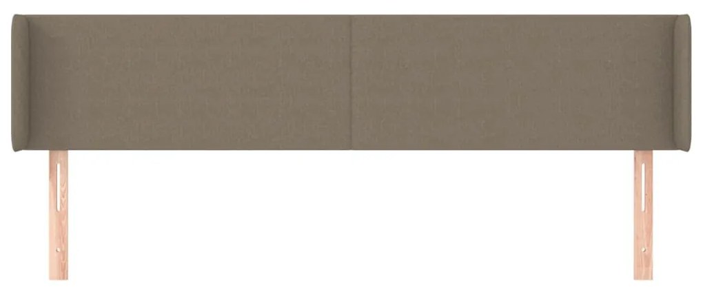 Κεφαλάρι με Πτερύγια Taupe 163x16x78/88 εκ. Υφασμάτινο - Μπεζ-Γκρι