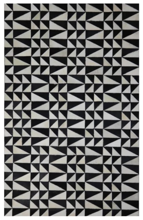 BLACK   WHITE ΧΑΛΙ ΔΕΡΜΑ ΜΑΛΛΙΝΟ ΜΑΥΡΟ ΛΕΥΚΟ 120x200cm - 024843 - 024843