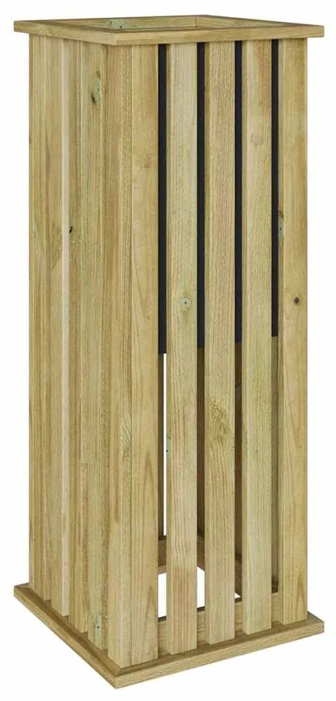 vidaXL Κουτιά γλάστρων Καφέ 33 x 33 x 85 εκ Εμποτισμένο Ξύλο Πεύκου