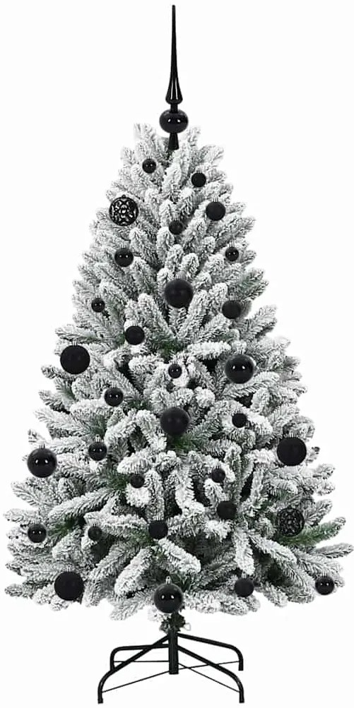 vidaXL Τεχνητό Χριστουγεννιάτικο Δέντρο Πράσινο και Λευκό 120 cm