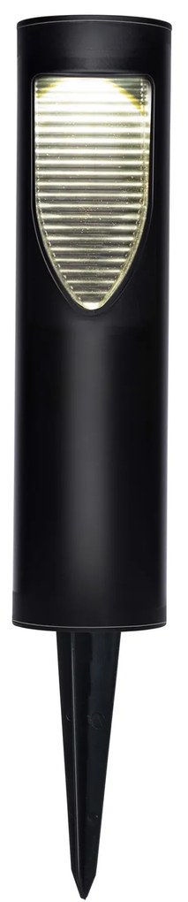 Φανάρι Κήπου LED Θερμό Φως Ηλιακό Μαύρο GRUNDIG