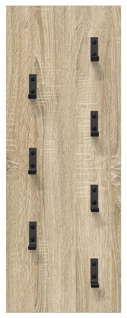 vidaXL Τοίχου Κρεμάστρα Επιτοίχιο Sonoma Δρυς 30 x 1.5 x 80 εκ.