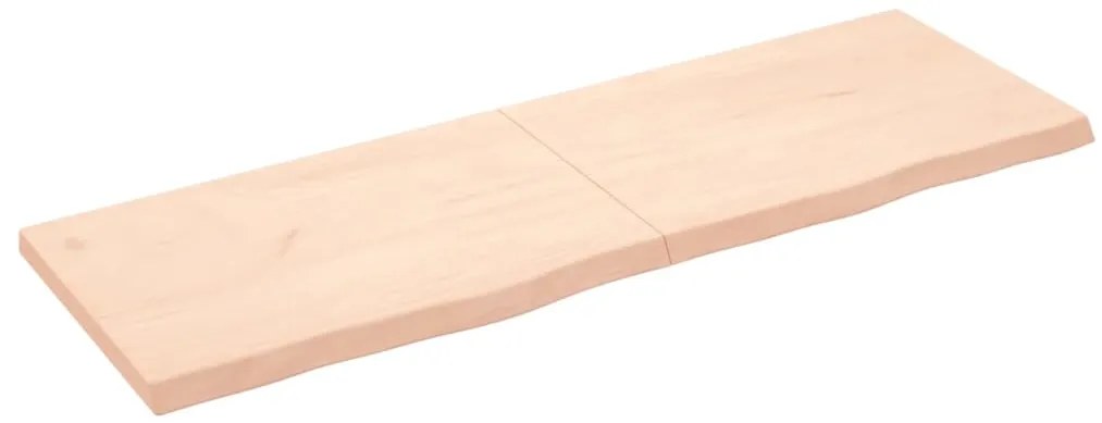 vidaXL Ράφι Τοίχου 180x60x(2-6) εκ. από Ακατέργαστο Μασίφ Ξύλο Δρυός