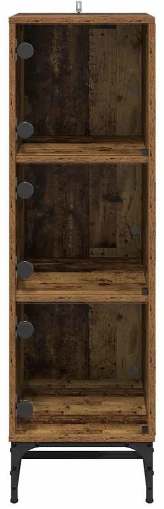 vidaXL Highboard Παλαιό ξύλο 35 x 37 x 117 εκ. Επεξεργασμένο ξύλο