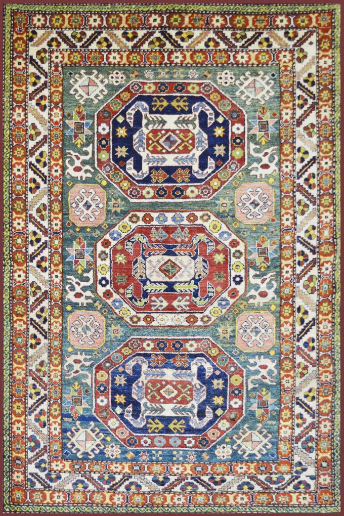 Χειροποίητο Χαλί Pakistan Kazak Wool 196Χ178 196Χ178cm