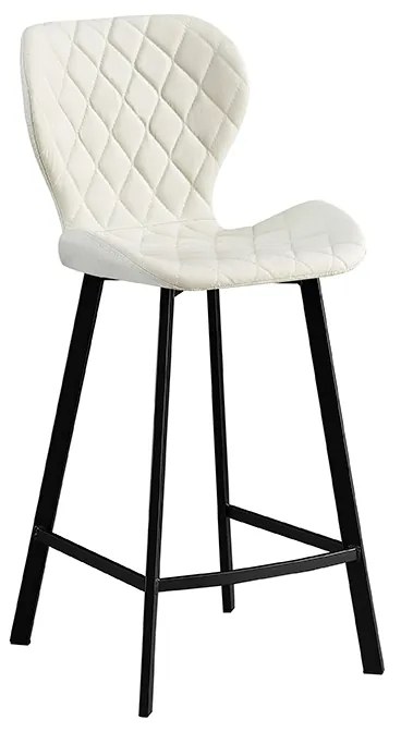 MARTIN OFF WHITE ΥΦΑΣΜΑ(Σ2)66εκ. ΣΚΑΜΠΟ ΜΕΤΑΛΛΙΚΟ ZITA PLUS 45X49X66-98εκ.