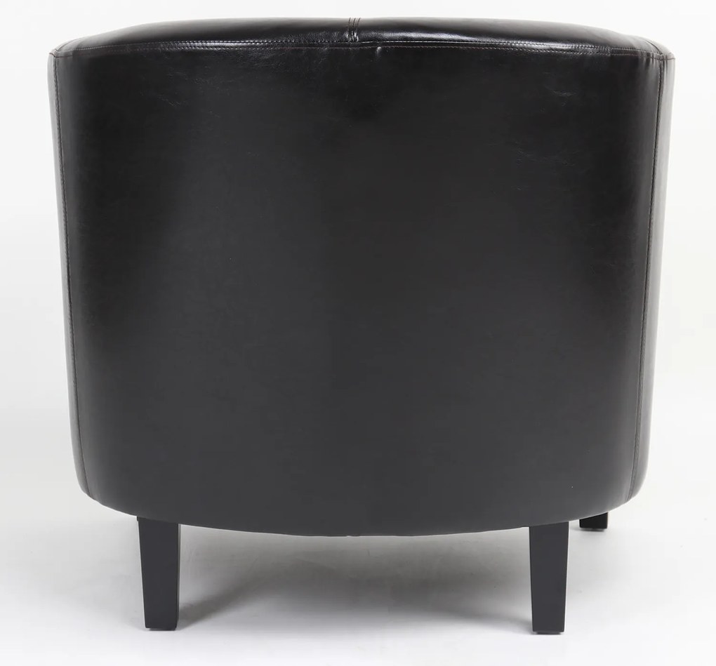 Πολυθρόνα ArteLibre FIORELLA Καφέ PU 73x69x75cm