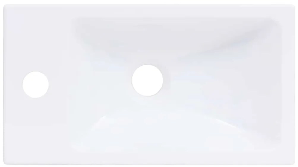 vidaXL Νιπτήρας Λευκός 400 x 220 x 90 χιλ. από SMC