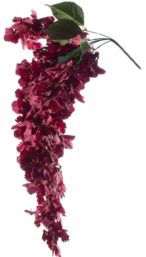 Τεχνητή Κρεμαστή Γλυσίνια Venusta 3181-7 74cm Red Supergreens Leather,Plastic