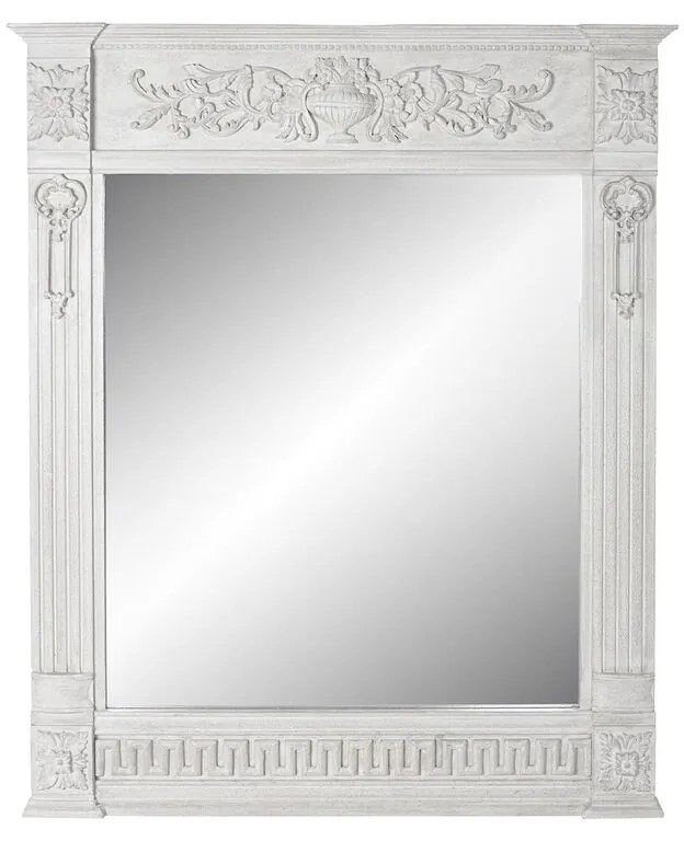 Τοίχο καθρέφτη DKD Home Decor Γκρι Ρομαντικό 133 x 8,5 x 167 cm