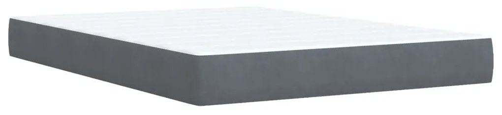 ΚΡΕΒΑΤΙ BOXSPRING ΜΕ ΣΤΡΩΜΑ ΣΚΟΥΡΟ ΓΚΡΙ 140X200 ΕΚ. ΒΕΛΟΥΔΙΝΟ 3292353