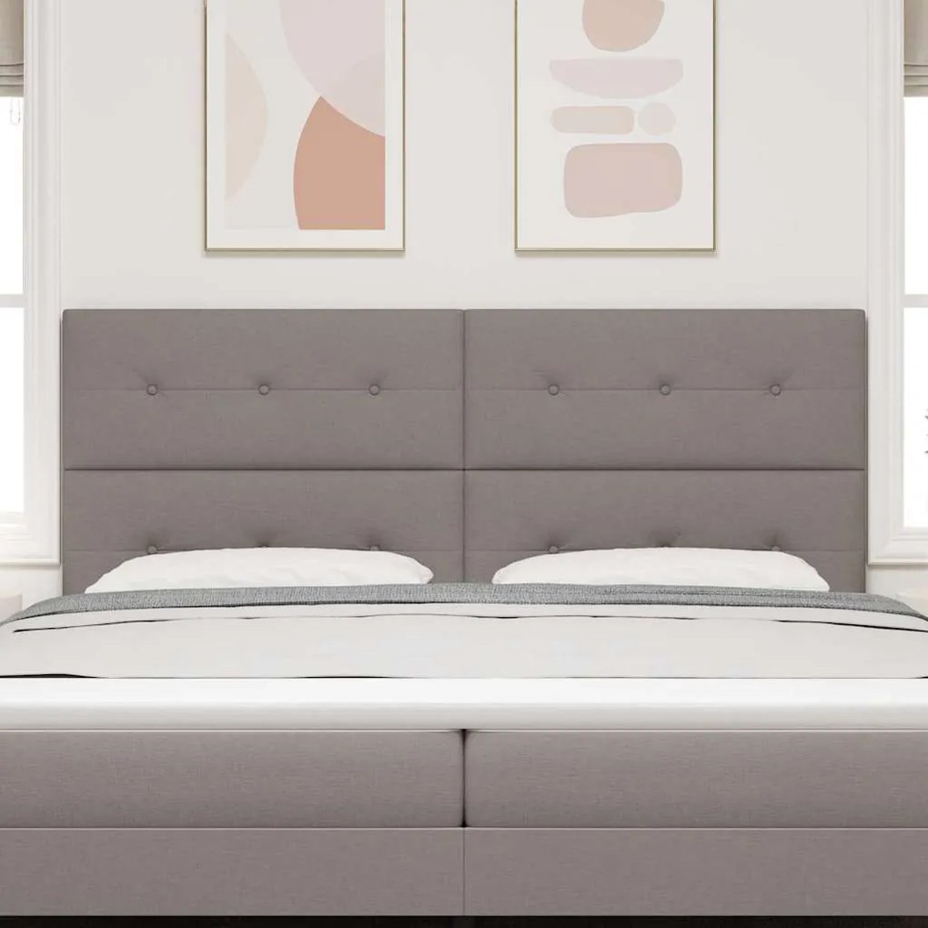 vidaXL Κεφαλάρι με κεφαλάρι Taupe 200 cm ύφασμα