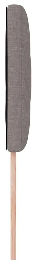 vidaXL Κεφαλάρι με φώτα λωρίδας LED με κεφαλάρι Taupe 100 cm ύφασμα