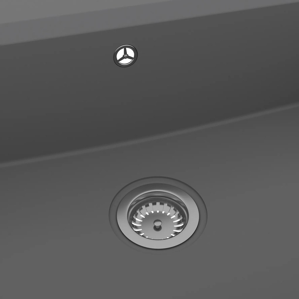 vidaXL νεροχύτης κουζίνας Γκρι 790x500x193 εκ Γρανίτης