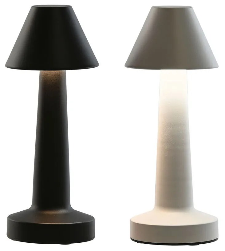 Επιτραπέζιο Φωτιστικό Home ESPRIT Λευκό Μαύρο 9 x 9 x 24 cm (x2)