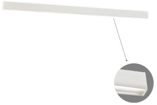 Γραμμικό Οροφής L2820 3000K Λευκό Microprismatic Ciba 3916-01282-3-W-M-N Viokef 3916-01282-3-W-M-N Λευκό