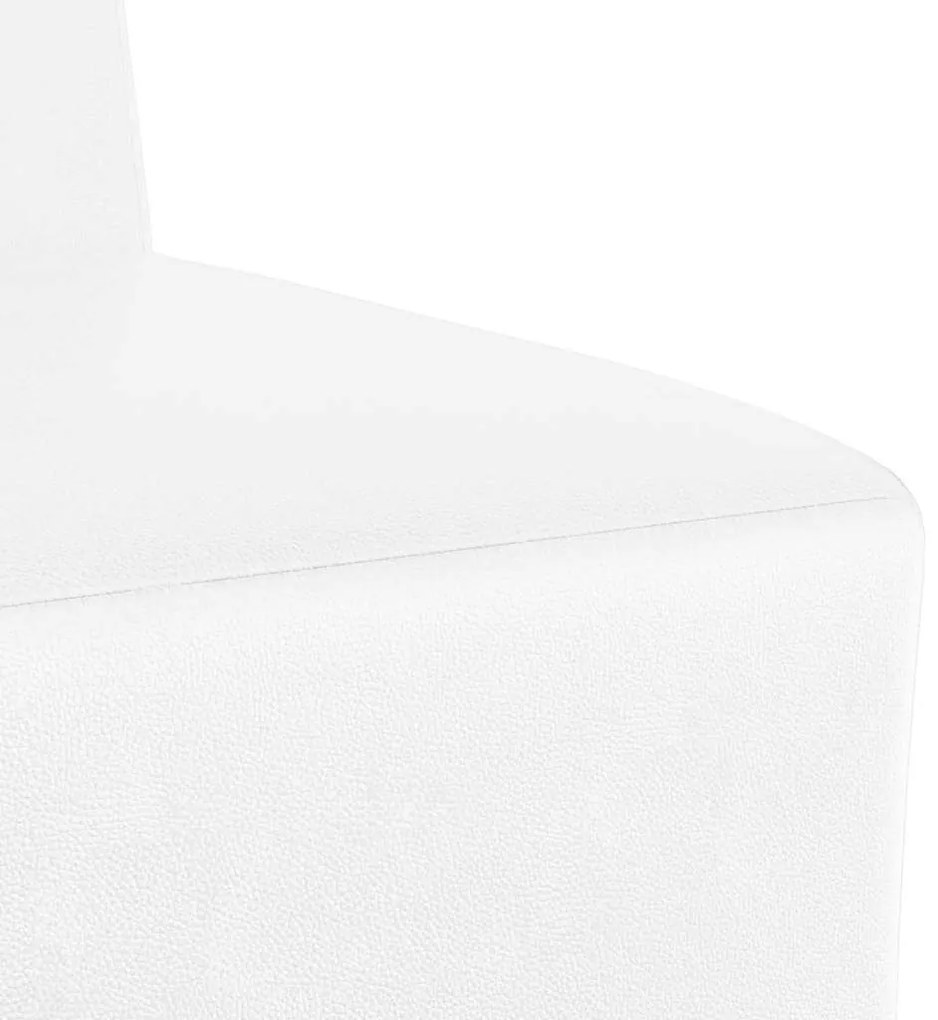 vidaXL Μοναδικός Καναπές χωρίς Χερούλια Λευκό 55 x 74 x 82 εκ.