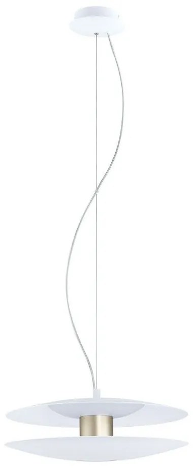 Φωτιστικό Οροφής Κρεμαστό Led Trappeto 97669 White Eglo Metal, Plastic