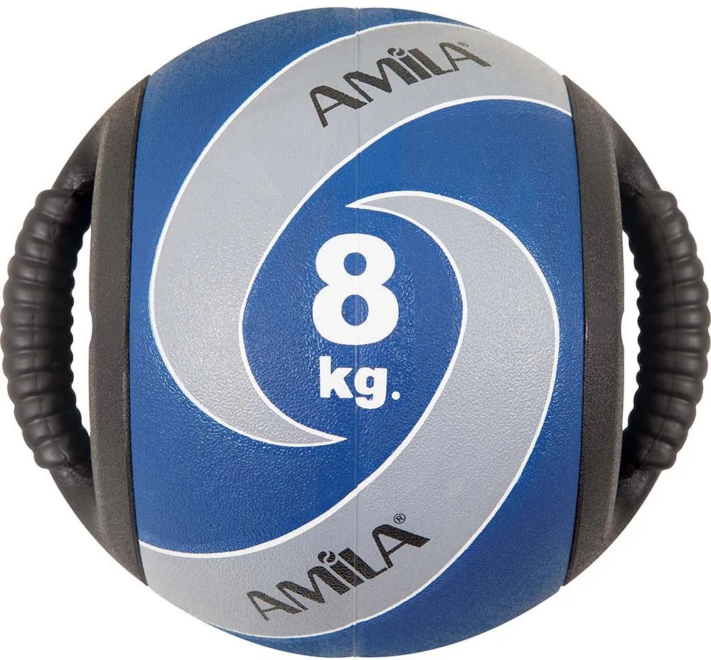 Amila Μπαλα Dual Handle 12Kg Μπλεγκρι (84670)