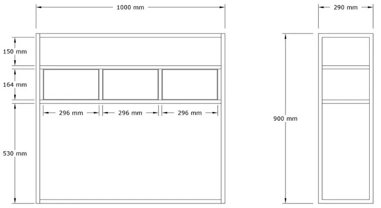 Κονσόλα Guarda Megapap χρώμα μπεζ travertine - χρυσό 100x29x90εκ.