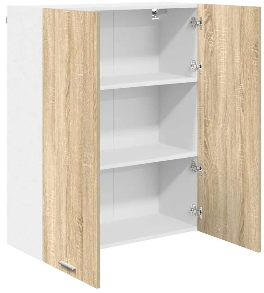 vidaXL Κρεμαστό ντουλάπι με αποθήκευση Δρύς Sonoma 80 x 31 x 100 εκ.