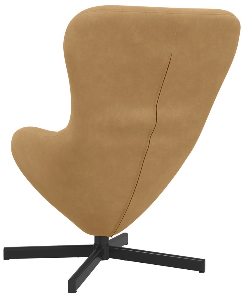 vidaXL Πολυθρόνα Αυγού Brown Βελούδο