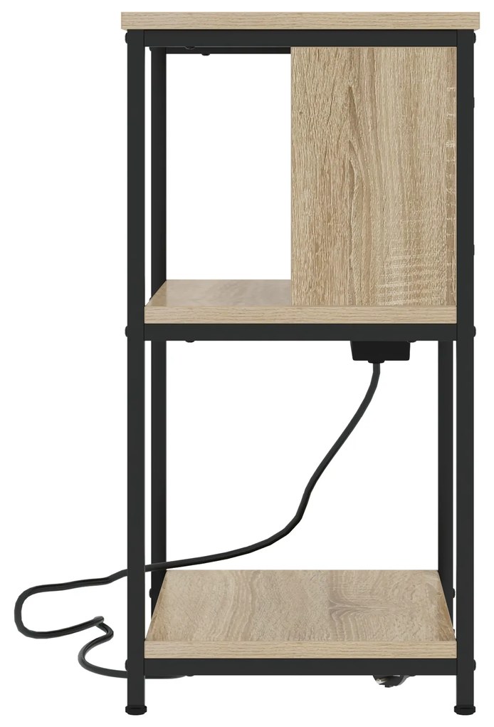 vidaXL Κομοδίνο Sonoma Δρυς 38 x 31 x 61 εκ Επεξεργασμένο ξύλο