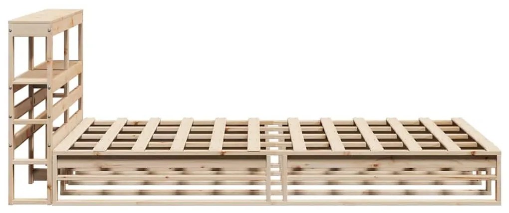 vidaXL Σκελετός Κρεβατιού Χωρίς Στρώμα 150x200 εκ Μασίφ Ξύλο Πεύκου