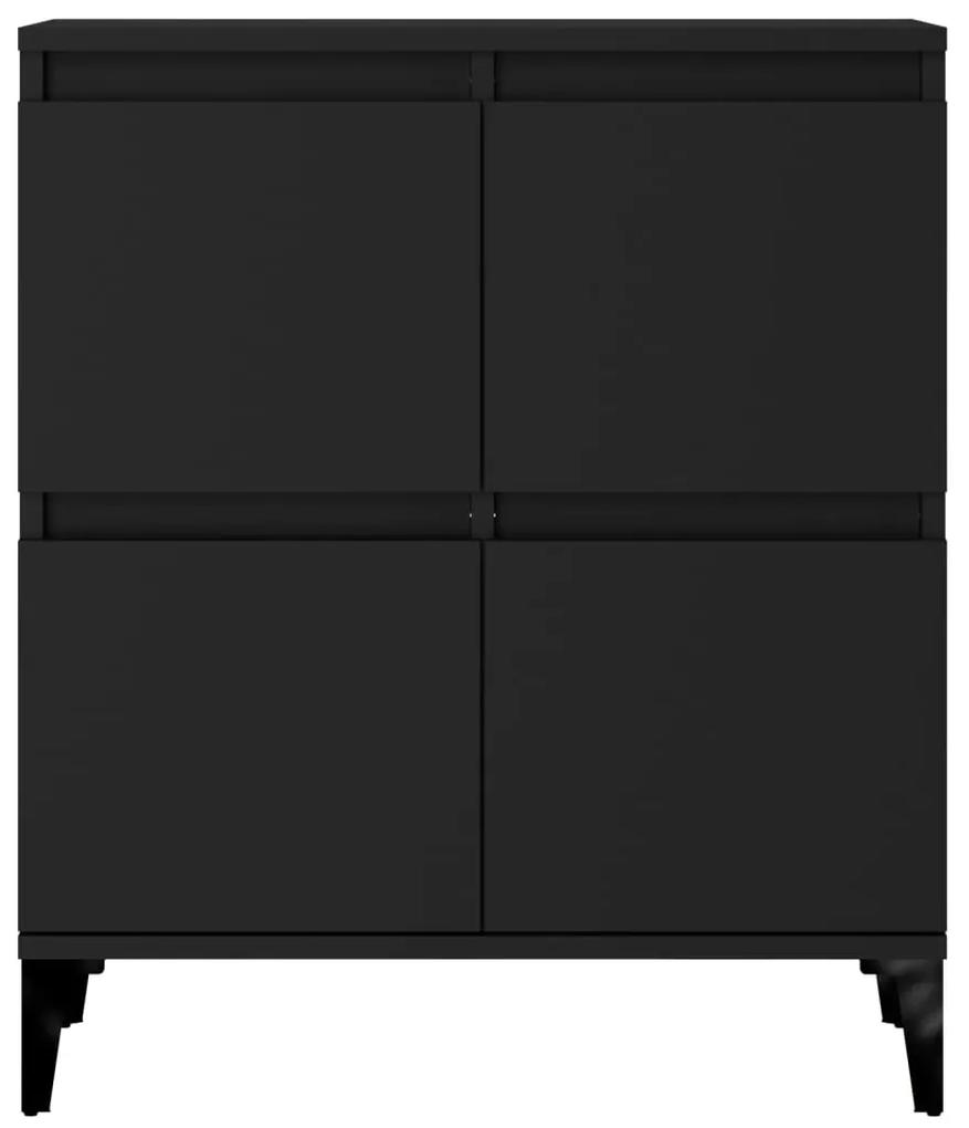 vidaXL Ντουλάπι Μαύρο 60x35x70 εκ. από Επεξεργασμένο Ξύλο