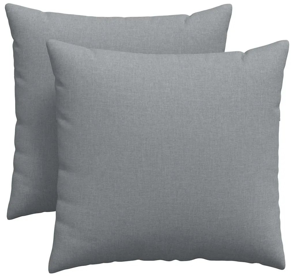 vidaXL Μαξιλάρι Καναπέ 2 pcs Ανοιχτό γκρι 45 x 45 cm ύφασμα