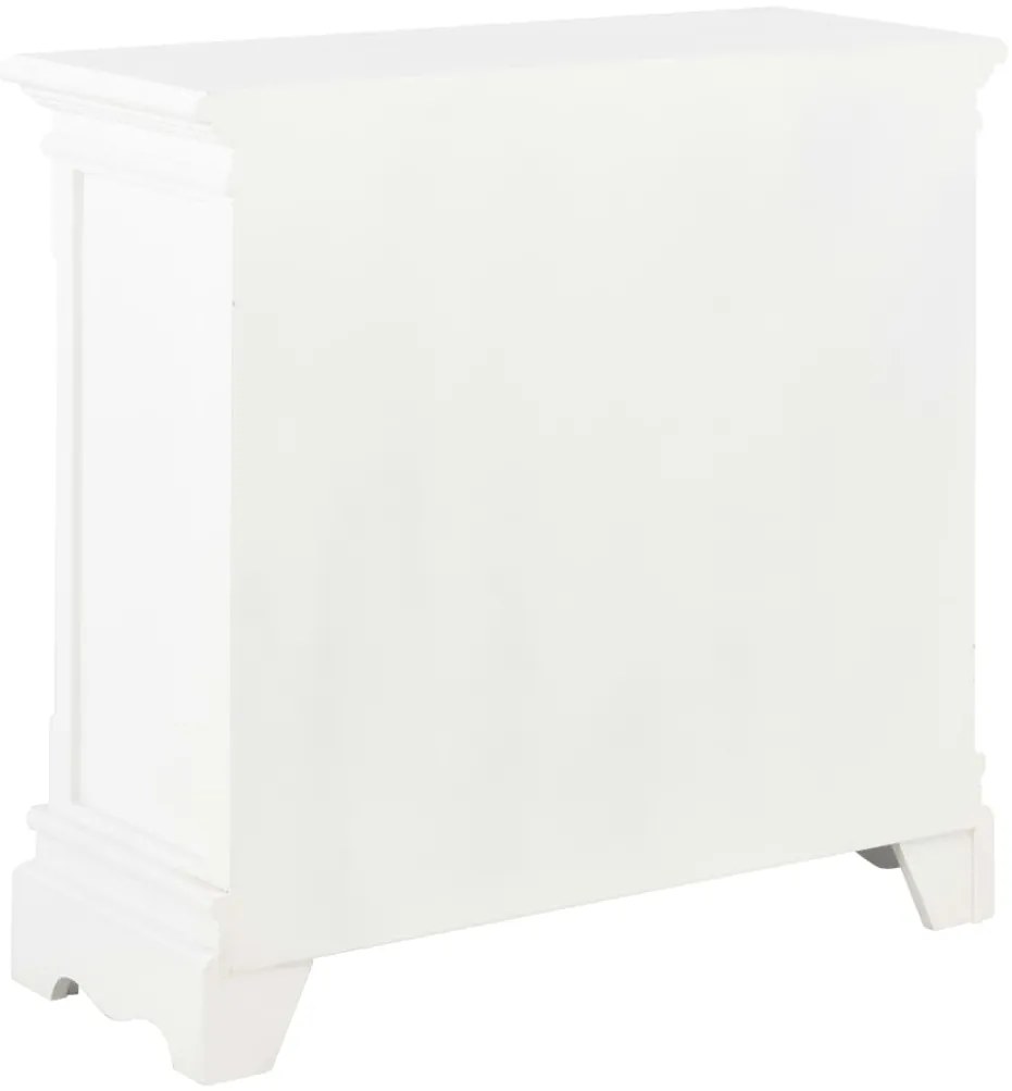 vidaXL Συρταριέρα Λευκή 70 x 28 x 70 εκ. από Μασίφ Ξύλο Πεύκου