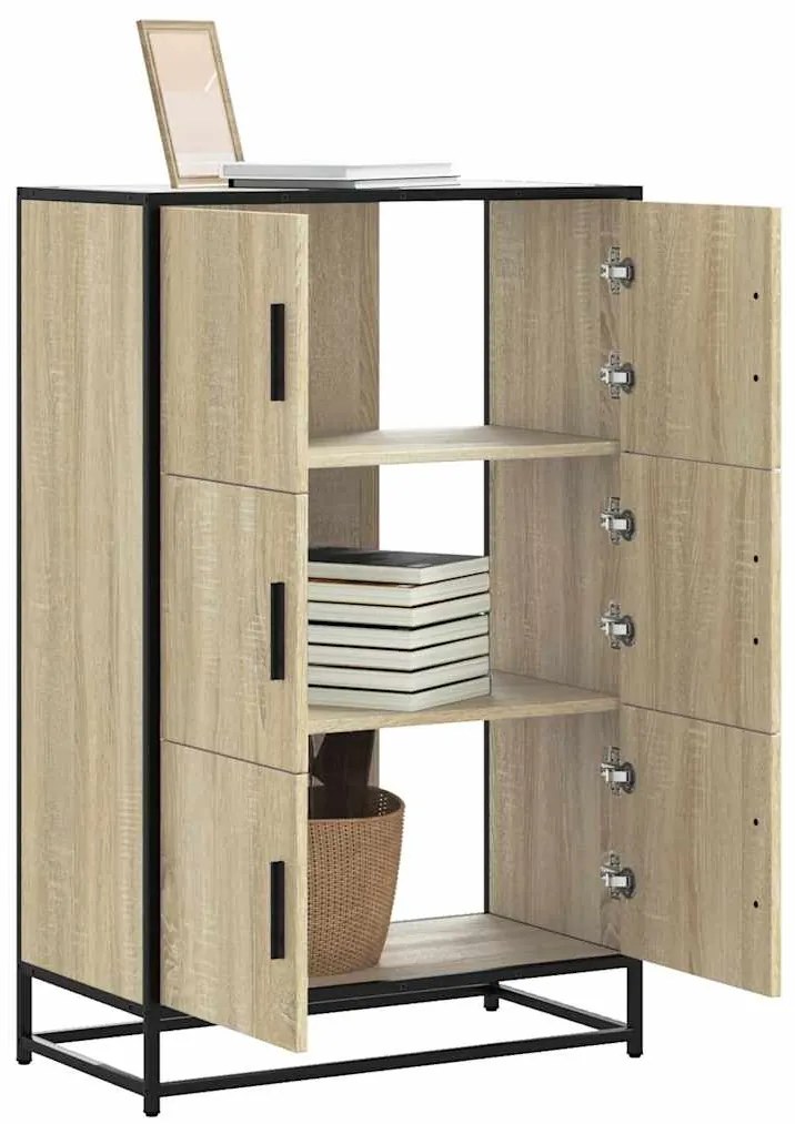 vidaXL Ντουλάπι Δρυς sonoma 68x35x106,5 cm Επεξεργασμένο Ξύλο μέταλλο