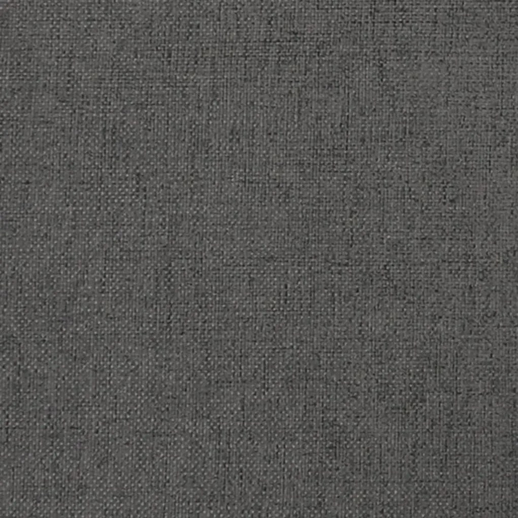 vidaXL Υποπόδιο Σκούρο Γκρι 60x60x36 εκ. Υφασμάτινο