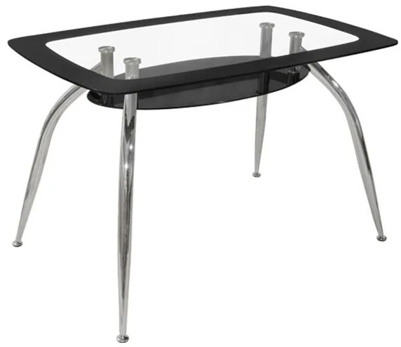 Intrahome ΤΡΑΠΕΖΙ GABORONE 120Χ75Χ75ΕΚ .02 ΓΥΑΛΙΝΟ ΜΑΥΡΟ intraho-1613914