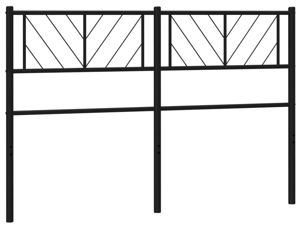 vidaXL Κεφαλάρι Μαύρο 140 εκ. Μεταλλικό