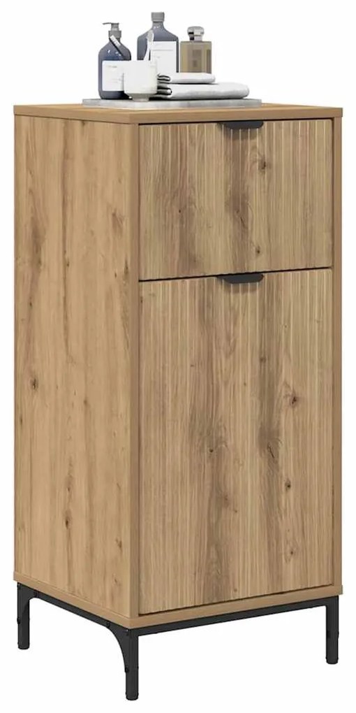 vidaXL Ντουλάπι Μπάνιου με συρτάρι artisan δρυς 39.5 x 36 x 88 εκ