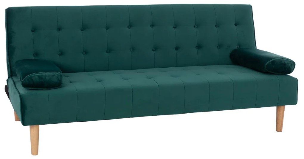 Καναπές - Κρεβάτι Wanda Βελούδο Κυπαρισσί 188x83x83Y εκ. 188x83x83 εκ.