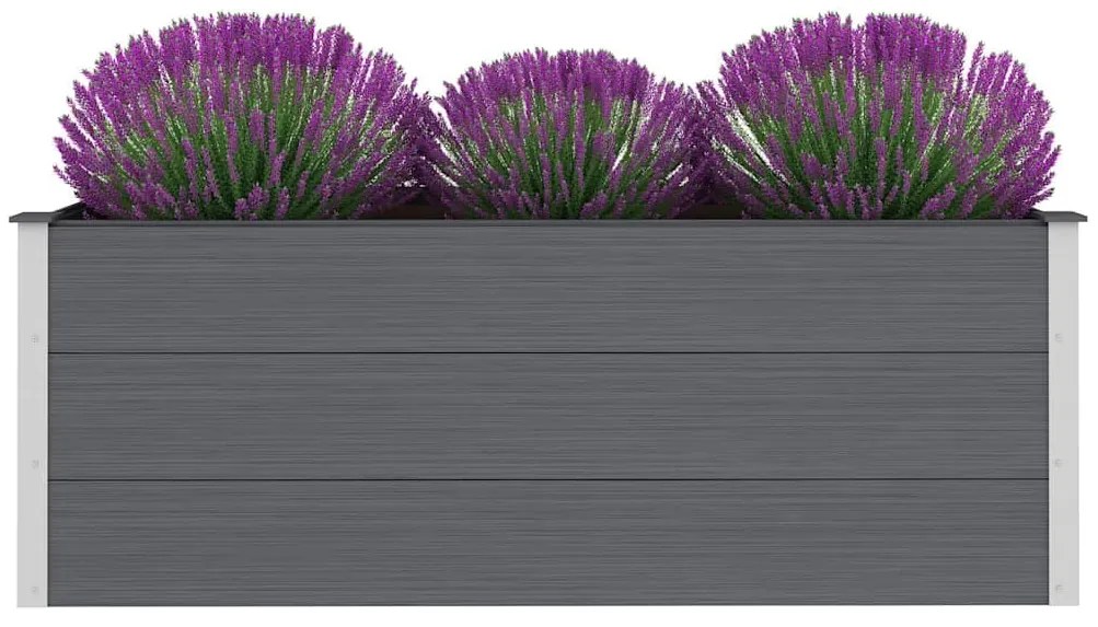 vidaXL Ζαρντινιέρα Υπερυψωμένη Γκρι 150 x 50 x 54 εκ. από WPC
