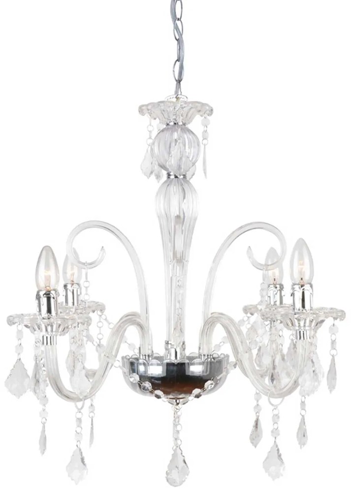 Φωτιστικό Οροφής Acrylic &amp; Silicon SF633124P Clear Metal,Acrylic