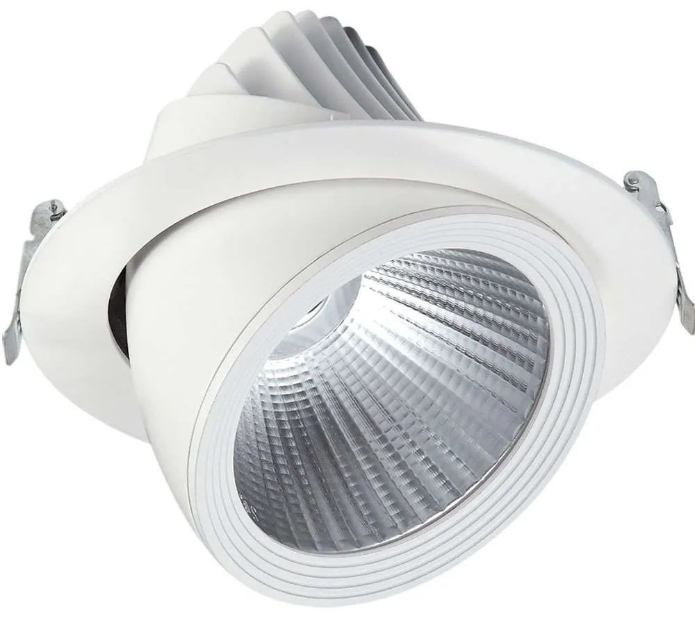 Σποτ Χωνευτό VK/04084/W/W/24 Φ19cm Led 2700Lm 30W 3000K White VKLed Round