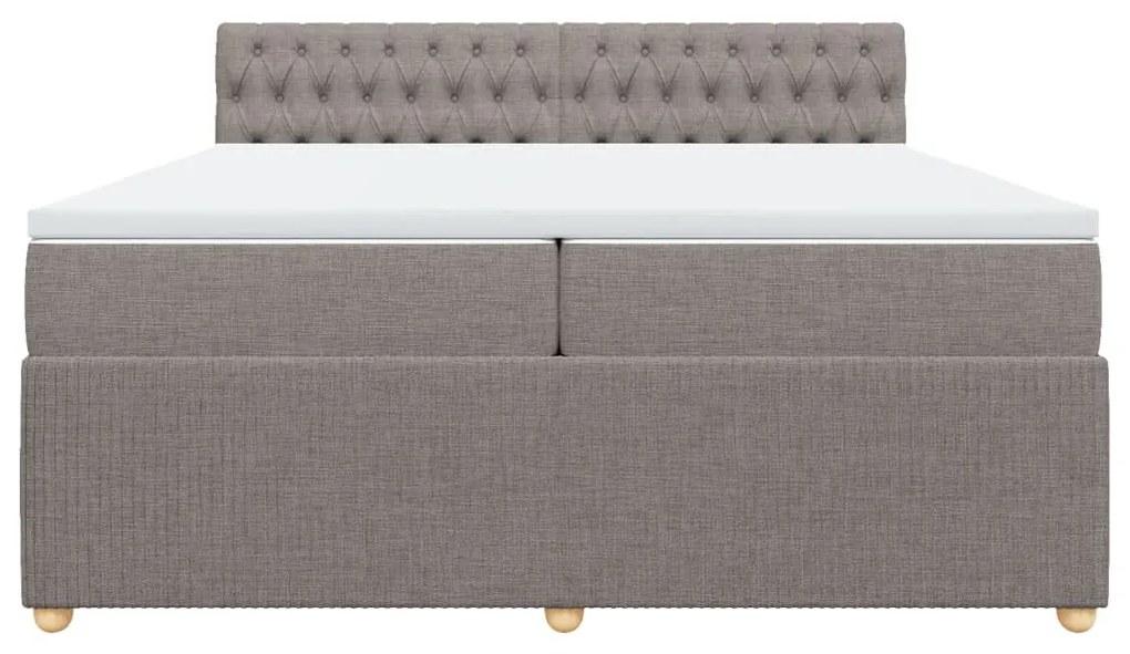 ΚΡΕΒΑΤΙ BOXSPRING ΜΕ ΣΤΡΩΜΑ TAUPE 200X200 ΕΚ. ΥΦΑΣΜΑΤΙΝΟ 3287574