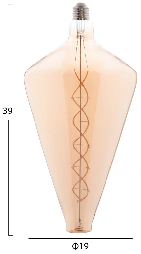 Λαμπτήρας Led Filament 8w E27 3000k Gold Color Dimmable