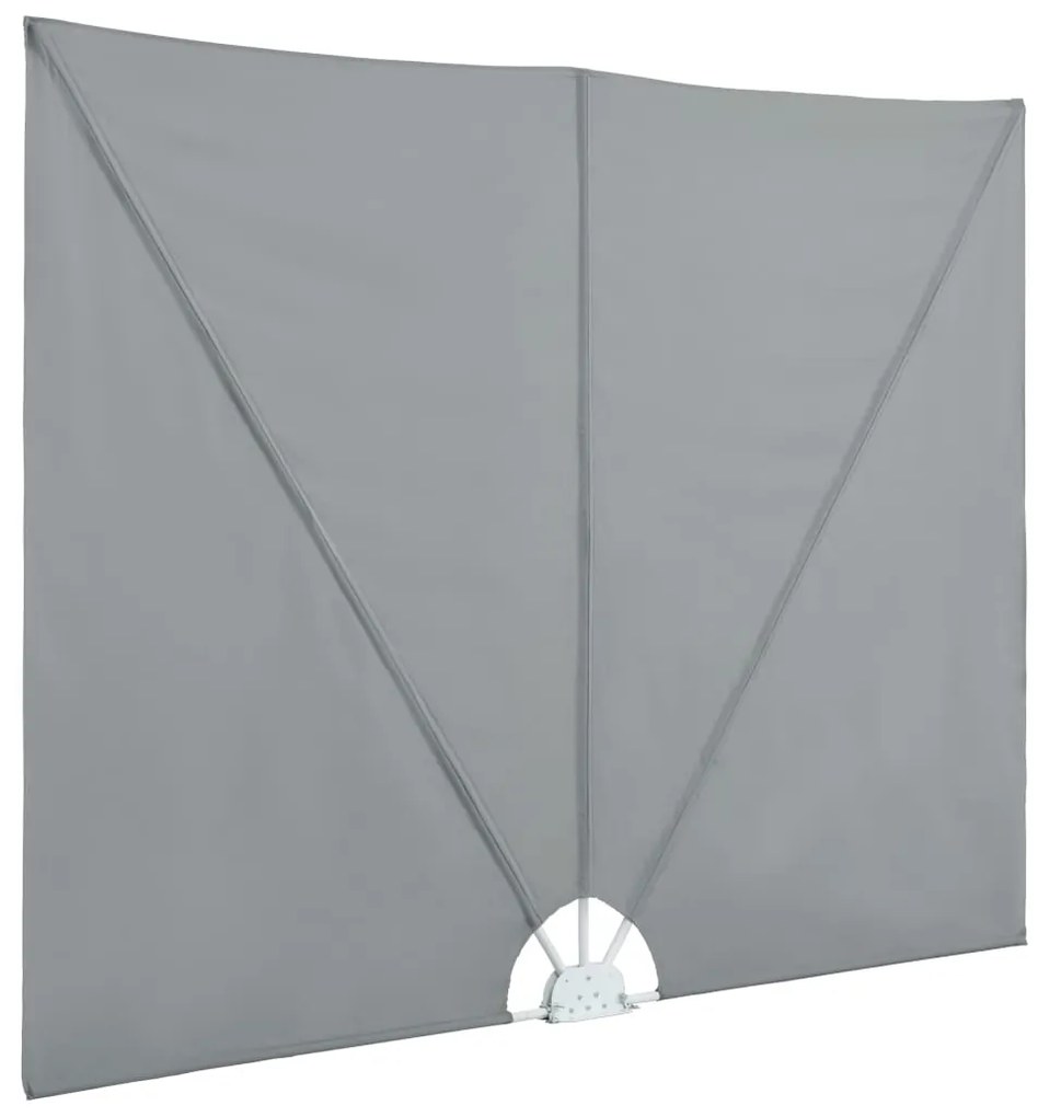 vidaXL Σκίαστρο Βεράντας Πλαϊνό Πτυσσόμενο Γκρι 300 x 150 εκ.