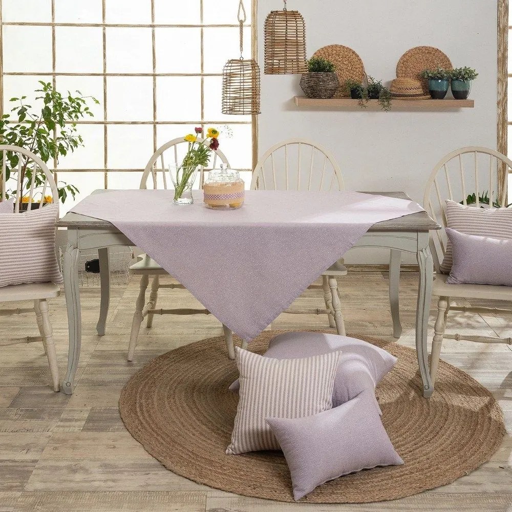 Καρέ Aragona 07 Lila Teoran 90X90cm Cotton-Polyester