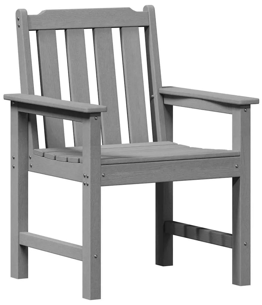 vidaXL Καρέκλα φαγητού κήπου 4 pcs Ανοιχτό γκρι 65.5 x 55.5 x 88cm