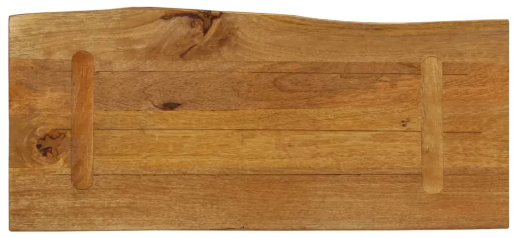 vidaXL Επιφάνεια Τραπεζιού 80x40x3,8 εκ. Live Edge Μασίφ Ξύλο Μάνγκο
