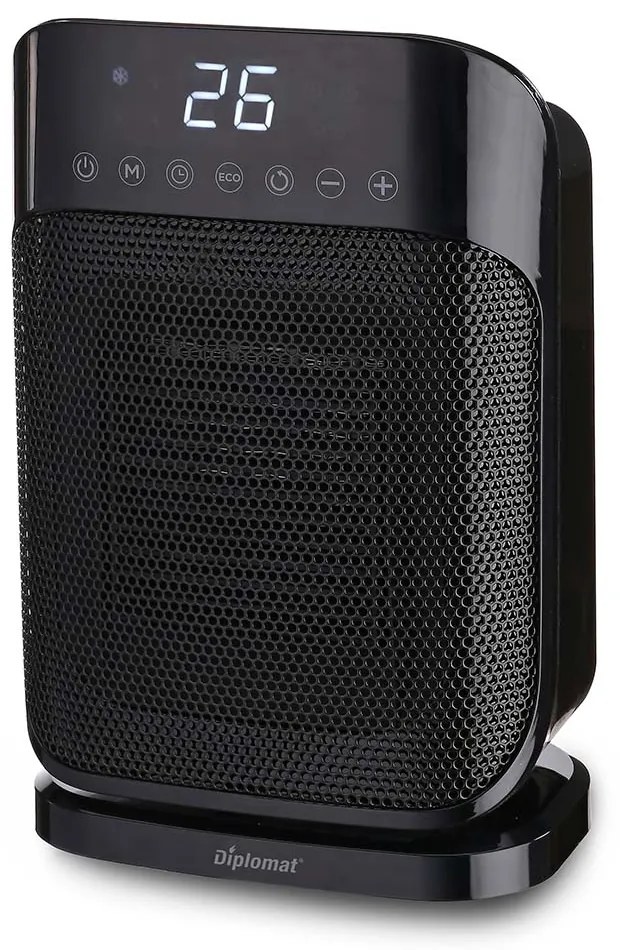 Diplomat P18 Κεραμικό Αερόθερμο Δαπέδου 1800W, Μαύρο